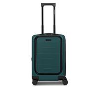 Police London 4 ruedas Trolley de cabina 55 cm Compartimento para laptop Con fuelle expandible azul petróleo