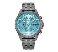 Police Malawi PEWJK0004606 - Reloj para hombre, correa de acero inoxidable con esfera gris fría y cristal láser azul, Plomizo, One Size, Moderno