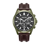 Police Malawi - Reloj de cuarzo - Ancho de la caja del reloj: 43 mm - Acero inoxidable - Resistencia al agua: 5 ATM - Garantía de 2 años, Caqui - Gris, 43