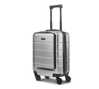 Police Dublin 4 ruedas Maleta de cabina S 54 cm Compartimento para el portátil Con asa expansible plateado
