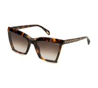 Police Mujer Police SPLP44 NEBULA 1 09AJ Gafas de sol Acetato la Habana Marrón Cuadrada Normal Sombreado