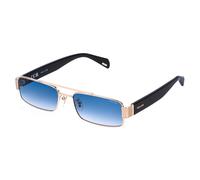 Police Mujer Police SPLR95 INVICTUS 1 349 Gafas de sol Metal Oro Azul Cuadrada Normal Matizado