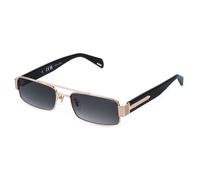 Police Mujer Police SPLR95E INVICTUS 1 349Y Gafas de sol Metal Oro Fumar Cuadrada Normal Matizado