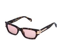 Police Mujer Police SPLR96E INVICTUS 2 02BU Gafas de sol Acetato la Habana Rosa Cuadrada Normal