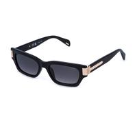 Police Mujer Police SPLR96E INVICTUS 2 700Y Gafas de sol Acetato Negro Fumar Cuadrada Normal Matizado