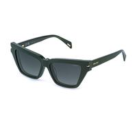 Police Mujer Police UPLT03 NEW GEM 2 6RNP Monturas ópticas Acetato Verde Verde Cat Eye Matizado