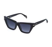 Police Mujer Police UPLT03 NEW GEM 2 700P Monturas ópticas Acetato Negro Fumar Cat Eye Matizado