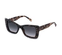 Police Mujer SPLR97 0GB5 Gafas de sol Acetato Marrón Fumar Mariposa Normal Matizado