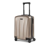 Police New York 4 ruedas Maleta de cabina S 54 cm Con asa expansible beige