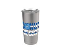 Police Officer - Donut Resist - Thin Blue Line Cop Policeman Vaso térmico de acero inoxidable de doble pared