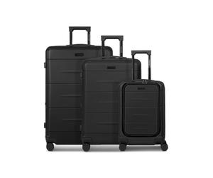 Police _Parent, Profundo Negro, Kofferset (3-teilig), Equipaje duro