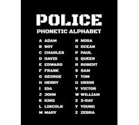 Police Phonetic Alphabet From Adam to Zebra Notebook: Graph Paper 5x5 Grid for Work, Call Center & Professional Communication, Ideal for Learning & Daily Use (Police Alphabet)