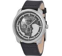 POLICE Analógico Modelo BLEDER 3H Silver DIAL Black Strap. Marca