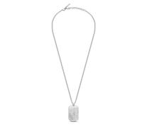 Police Pontevedra - Collar de cadena de acero inoxidable para hombre, talla única, Acero inoxidable, No es una piedra preciosa
