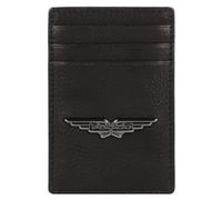 Police PT150-08536 Tarjetero piel 7 cm con pinza para billetes negro