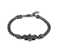 Police X BATMAN BATARANG - Pulsera de cadena negra con cristales para hombre-PEAGB0034705, One Size, Acero inoxidable, No es una piedra preciosa