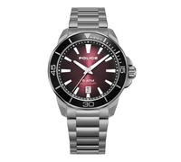 Police Reloj analógico de Cuarzo para Hombre con Correa de Acero Inoxidable PEWJH0021403, Negro, Moderno