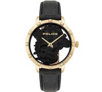 Police Reloj analógico de Cuarzo para Mujer 32012285, Dorado, Pulsera