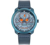 Police Reloj Analógico para Unisex-Adulto de Cuarzo con Correa en Cuero PL15714JSBL.03