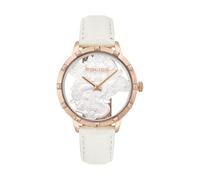 Police Reloj analógico Unisex para Adultos con Correa de Piel PL16041MSR.01, Dorado, Pulsera