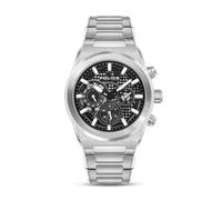 Police Reloj con función Eclipse, Plata y Negro, Standard Size, Pulsera