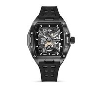 Police Reloj Hombre Color Negro Estilo Goth Bat con Correa de Silicona y Material de la Caja en Acero Inoxidable Water Resistant (5 ATM)