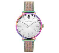 Police Reloj Analógico para Unisex-Adultos de Cuarzo con Correa en Plástico PL16035MSRW.04MM