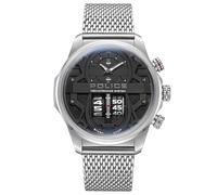 Police Reloj analógico de cuarzo para hombre PEWJG0006504 Correa de acero inoxidable Gris/Plateado