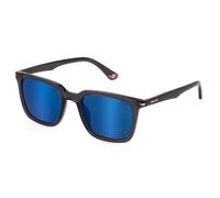 Police sunglasses spll80 shiny transparent dark grey 54/21/145 hombre