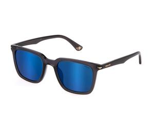 Police sunglasses spll80 shiny transparent dark grey 54/21/145 hombre