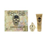 Fragancia de la marca Police, masculina, To Be Born Shine Man eau de toilette 75 mililitros, gel ducha 100 mililitros