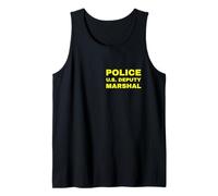 Police U.S. Deputy Marshal Small Front Print USMS Officer US Camiseta sin Mangas