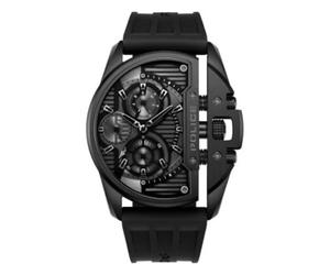 Police Watches daintree Reloj para Hombre Analógico de Cuarzo con Brazalete de Silicona PEWGQ2203605
