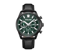 Police Watches Rangy PEWGF0021007 - Reloj para hombre con correa de piel negra, negro, Correa