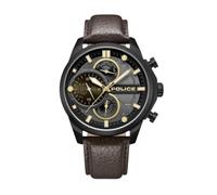 Police Watches Reactor Reloj para Hombre Analógico de Cuarzo con Brazalete de Piel sintética PEWGF0039203