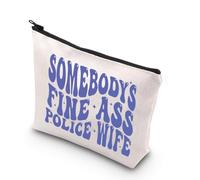 Police Wife Gift Somebody's Fine Ass Police Wife Zipper Pouch Bag Police Officer Wife Gift Gift for Wife Women (Ass Police Wife Bag UK)