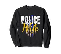 Police Wife Thin Blue Line Apoyo de Las Fuerzas del Orden Sudadera