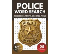 Police Word Search Book: Word Searches about Police, Detective & Law Enforcement | 6x9 inches, 110 pages, 55 Puzzles | Gift for Vacations, Holidays and Relaxing Times