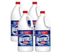 PoliChollo Neutrex Futura Lejía Concentrada 1900 ml - Pack Ahorro de 4 - Desinfectante Potente, Blanqueador Eficaz para Ropa y Limpieza del Hogar, Fórmula con Tecnología Oxígeno Activo
