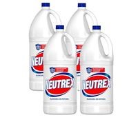 PoliChollo Neutrex Lejía Blanca Concentrada 3820 ml - Pack Ahorro de 4 - Desinfectante y Blanqueador Potente para Hogar y Ropa, Limpieza Profunda, Eficaz contra Manchas y Bacterias