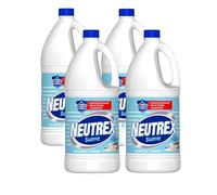 PoliChollo Neutrex Lejía Suave 1900 ml - Pack de 4 - Desinfectante Eficaz y Seguro para Ropa Delicada, Ideal para Limpieza Doméstica, Fórmula Suave con Sales Naturales