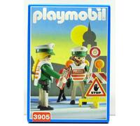 POLICÍA BARRERA DE CONTROL Playmobil 3905 v.'97 A Policía Verde OVP NUEVO RARO