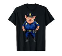 Policía de Cerdos Camiseta gráfica económica