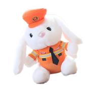 - Policía de Conejo de Peluche - Ornamento de Conejo de Tronco de Dibujos Animados, de Cofre de Dibujos Animados, Colgante de Cola de Coche de Peluche para decoración