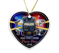 Policía Decoración Navideña para Colgar Creativa Decoraciones Navideñas Únicas Decoraciones De Árbol para Auto Interior Festival Estante