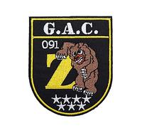 POLICIA G.A.C. 091 GAC Espa?a Grizzly Military Parches bordados Accesorios Insignia Apliques