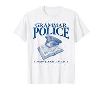 Policía gramatical para Servir y Corregir Camiseta