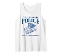 Policía gramatical para Servir y Corregir Camiseta sin Mangas