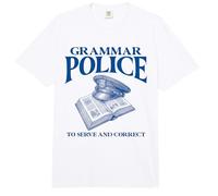 Policía gramatical para Servir y Corregir Comfort Colors Adult Heavyweight T-Shirt
