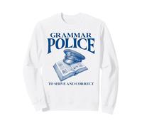 Policía gramatical para Servir y Corregir Sudadera